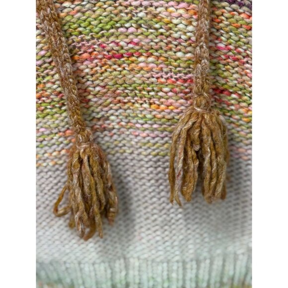 Anthropologie Pilcro Wool Blend Hoodie Sweater Pullover V-Neck Drawstring Size S - Picture 3 of 11